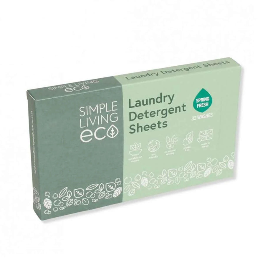 Natural Laundry Detergent Sheets Spring Fresh – 32 Sheets